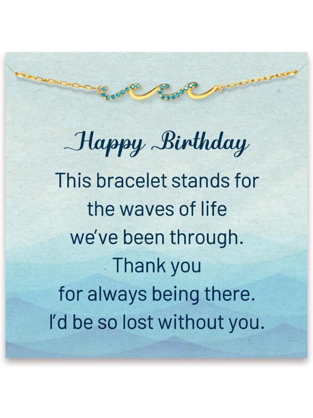 Chic Wave Bracelet - Perfect Birthday Jewelry Gift for Women, Stylish & Unique